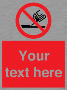 Custom prohibition Do not use for face grinding